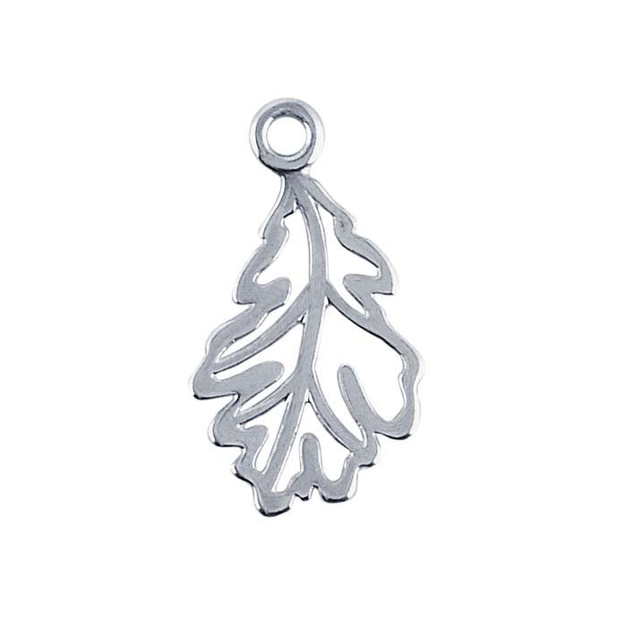 Sterling Silver Oak Leaf Component