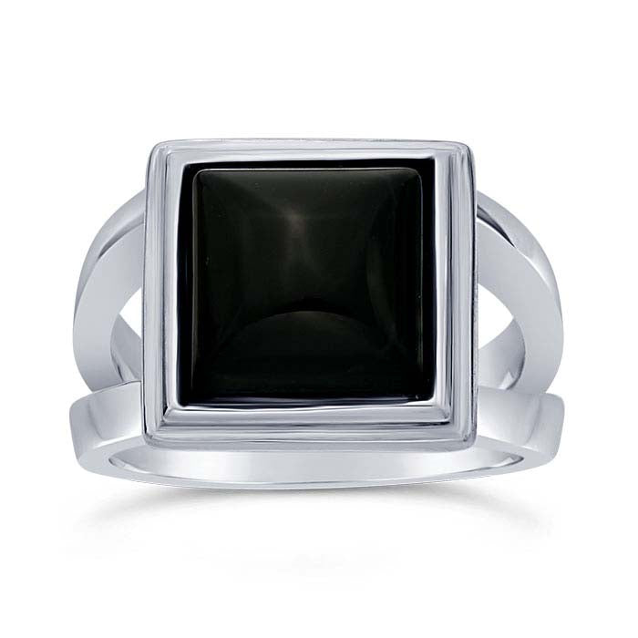 Sterling Silver 10mm Square Cabochon Ring Mounting