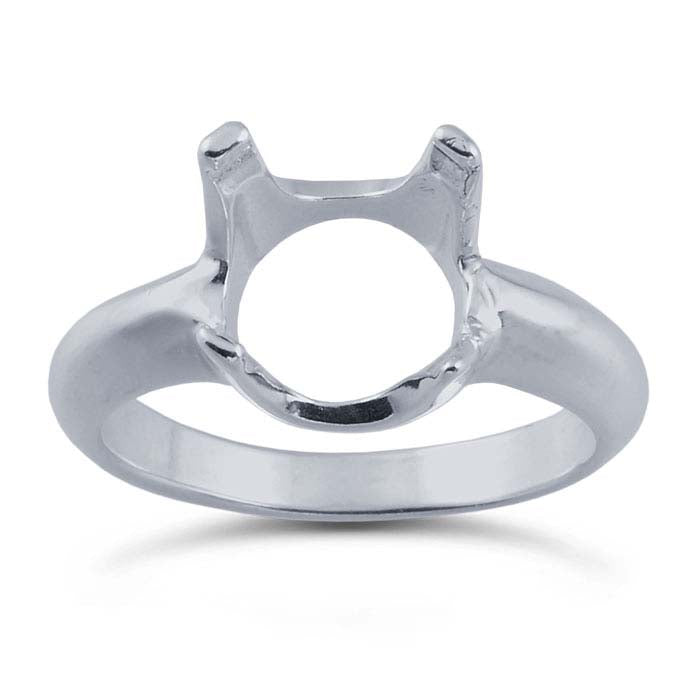 Sterlingsilber ReadySet™ 10mm Rund Ringfassung