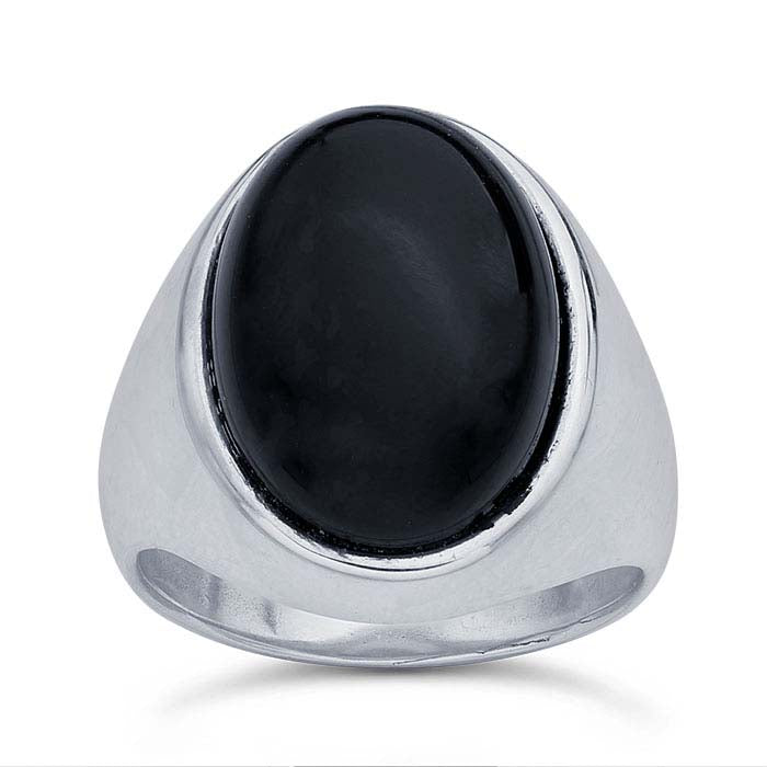 Sterling Silver 18 x 13mm Oval Cabochon Ring Mounting