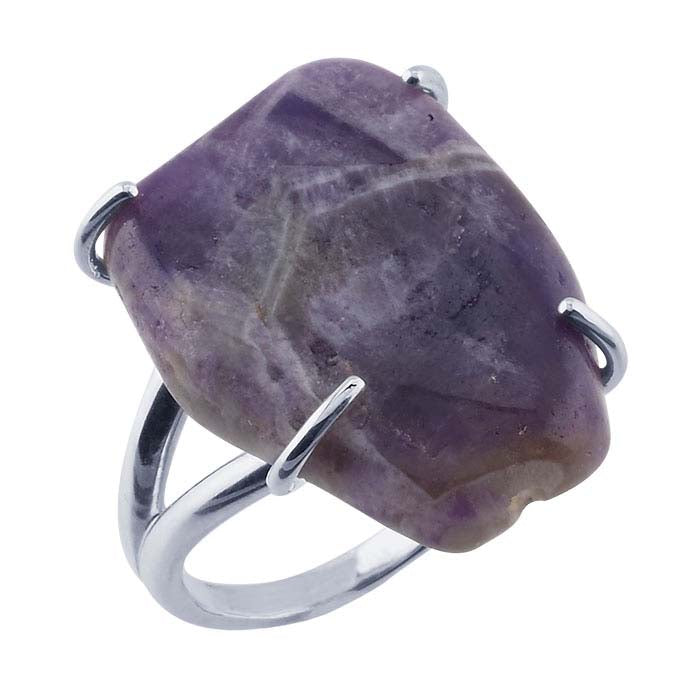 Sterling Silver 13 x 13mm Freeform Ring Mounting