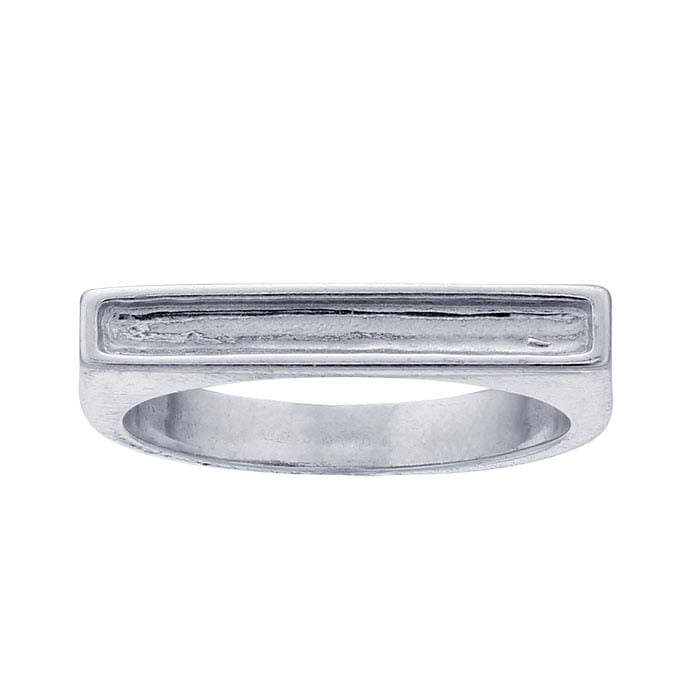 Sterling Silver Channel Stackable Ring