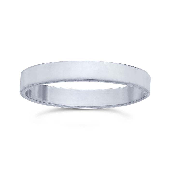 Sterling Silver Flat Band