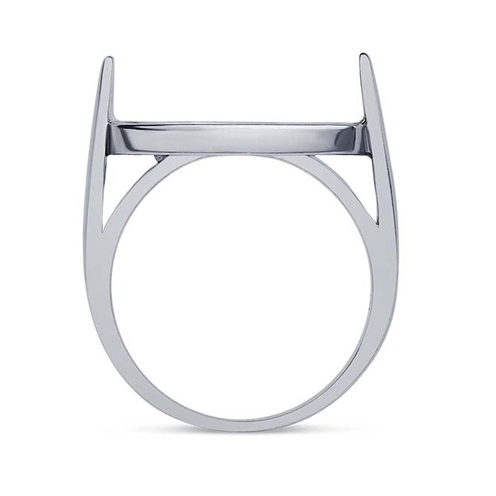 Sterling Silver 16 x 12mm Oval Cabochon Ring Mounting
