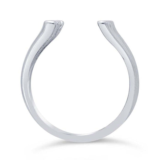 Sterling Silver Quad-Split Ring Shank with Pads