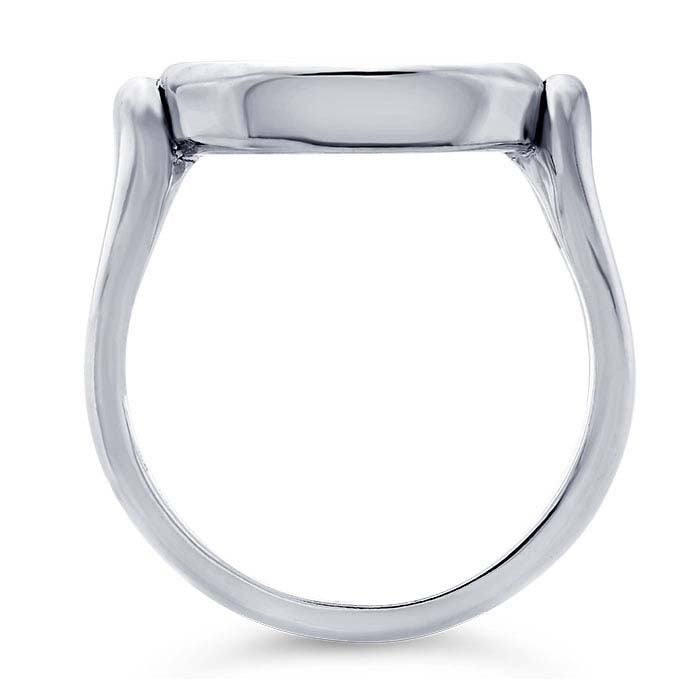 Sterling Silver Split Shank 16 x 12mm Oval Cabochon Ring Mounting