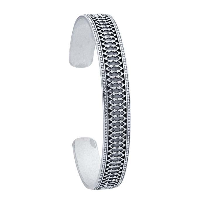 Sterling Silver Gallery Wire Cuff Bracelet