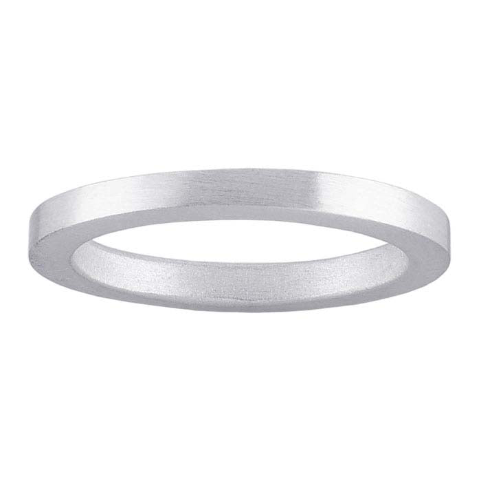 Sterling Silver Brushed 2.3mm Band