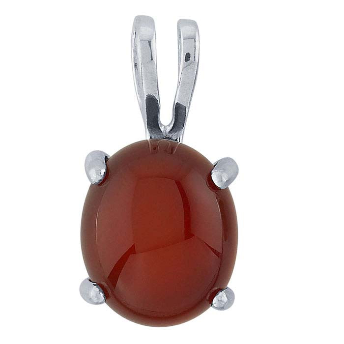Sterling Silver 12 x 10mm Oval Pendant Mounting