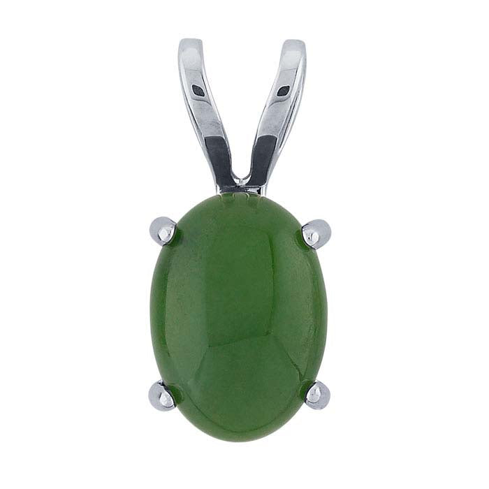 Sterling Silver 14 x 10mm Oval Pendant Mounting