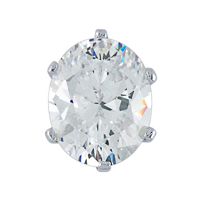 Sterling Silver 10 x 8mm Oval ReadySet™ 6-klorinfattning