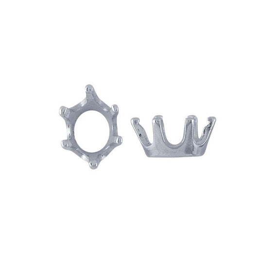 Sterling Silver 8 x 6mm Oval ReadySet™ 6-Prong Setting