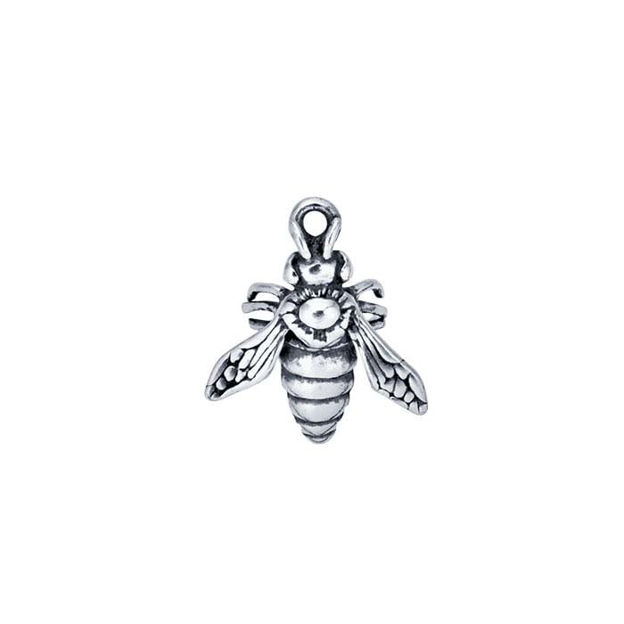 Sterling Silver 3D Honey Bee Charm
