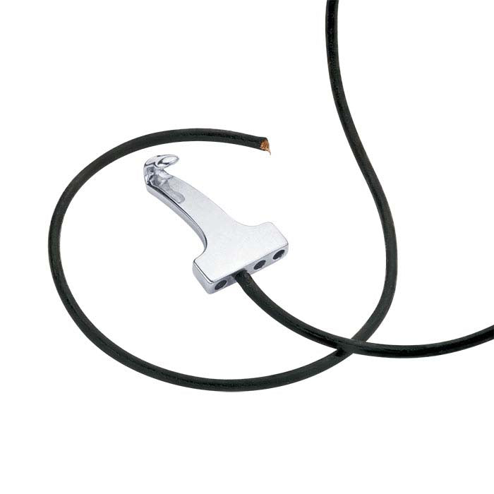 Sterling Silver 28.5 x 8.4mm Hook Clasp, 2-Strand