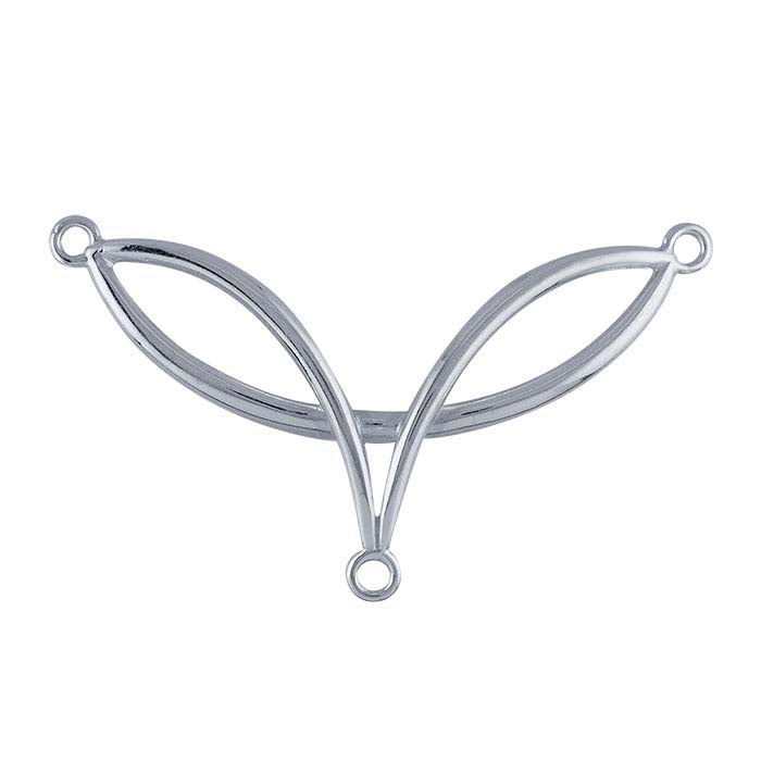 Sterling Silver Overlap Festoon Pendant