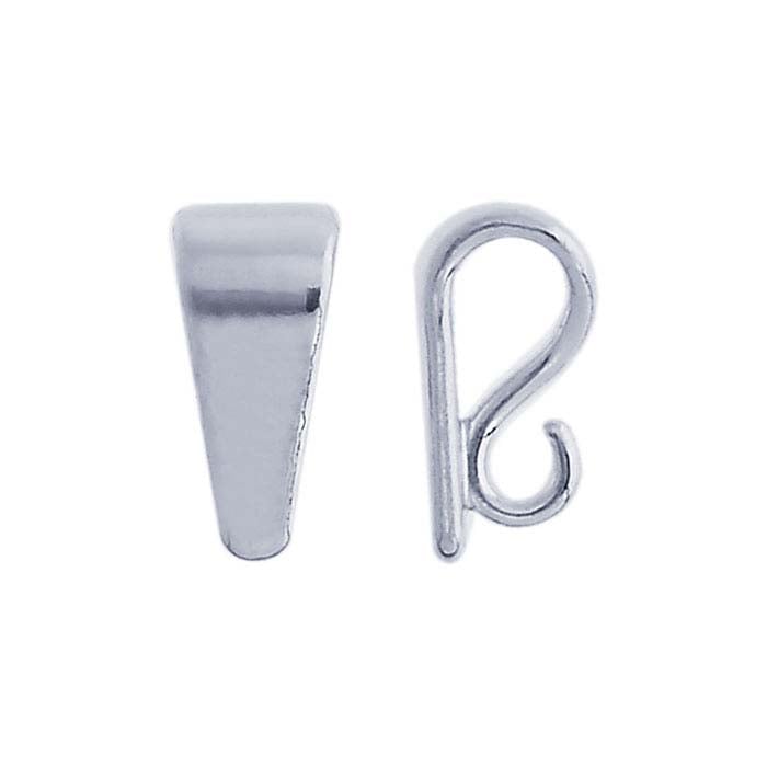 Sterling Silver Pendant Bail with Hidden Loop