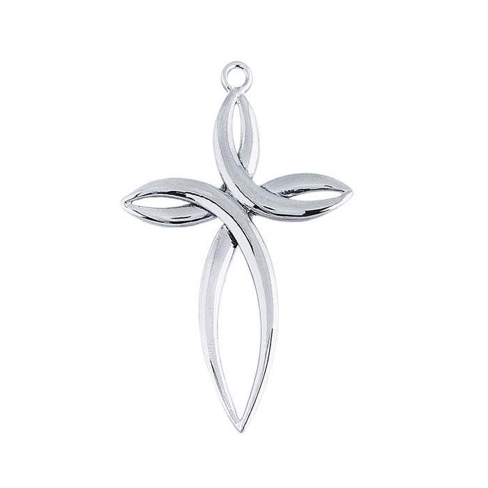 Sterling Silver Fancy Cross Pendant