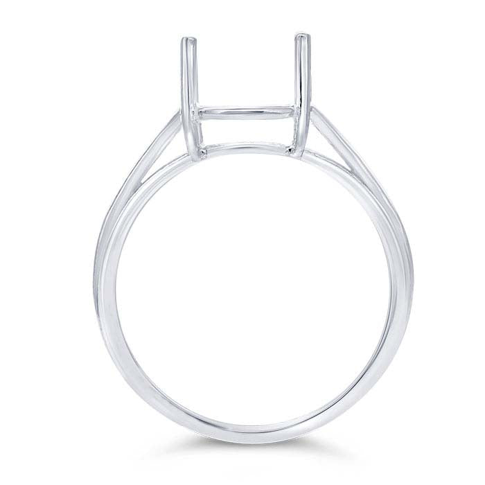 Sterling Silver 10 x 8mm Oval Basket Ring Mounting