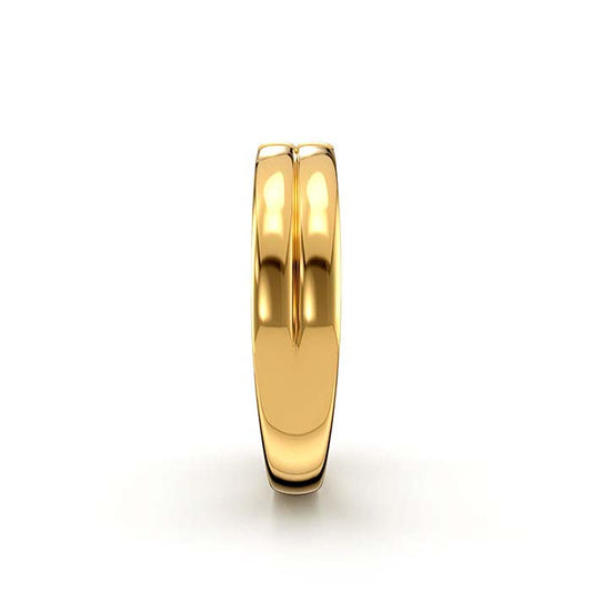 18K Yellow Gold 3 x 2mm Baguette Stone Ring Mounting
