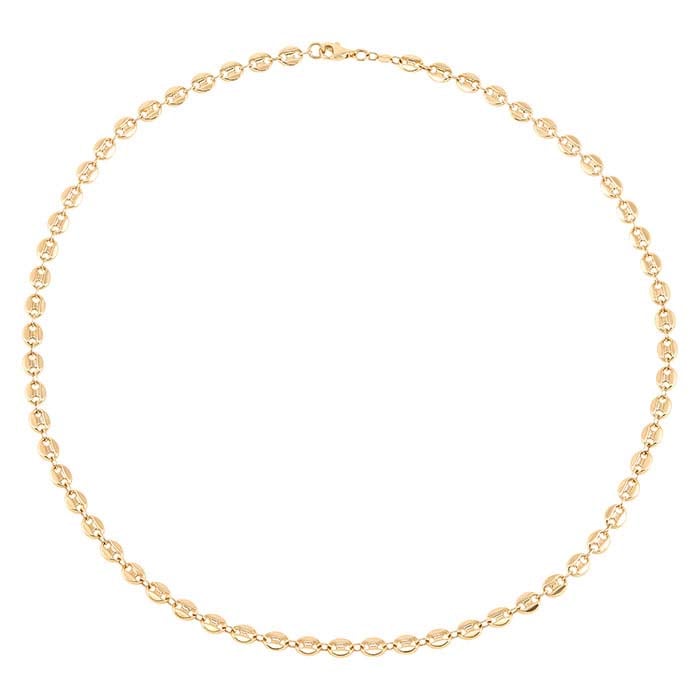 14K Yellow Gold 6mm Mariner Chain