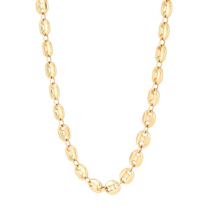 14K Yellow Gold 6mm Mariner Chain