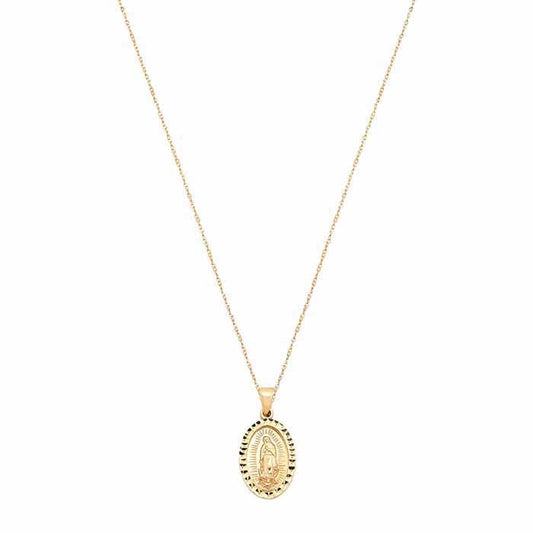 Κολιέ Ευλογημένη Μητέρα από 14Κ Κίτρινο Χρυσό