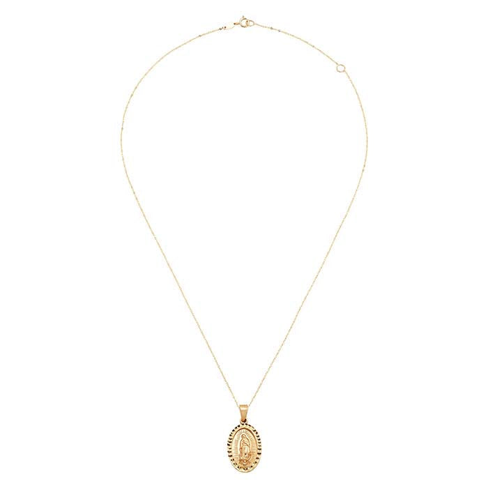 Κολιέ Ευλογημένη Μητέρα από 14Κ Κίτρινο Χρυσό