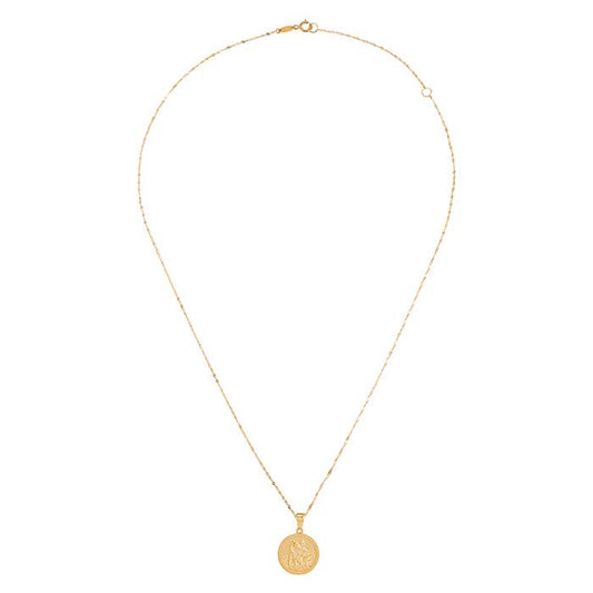 Κολιέ Μεταλλίου Αγίου Χριστοφόρου από Κίτρινο Χρυσό 14Κ