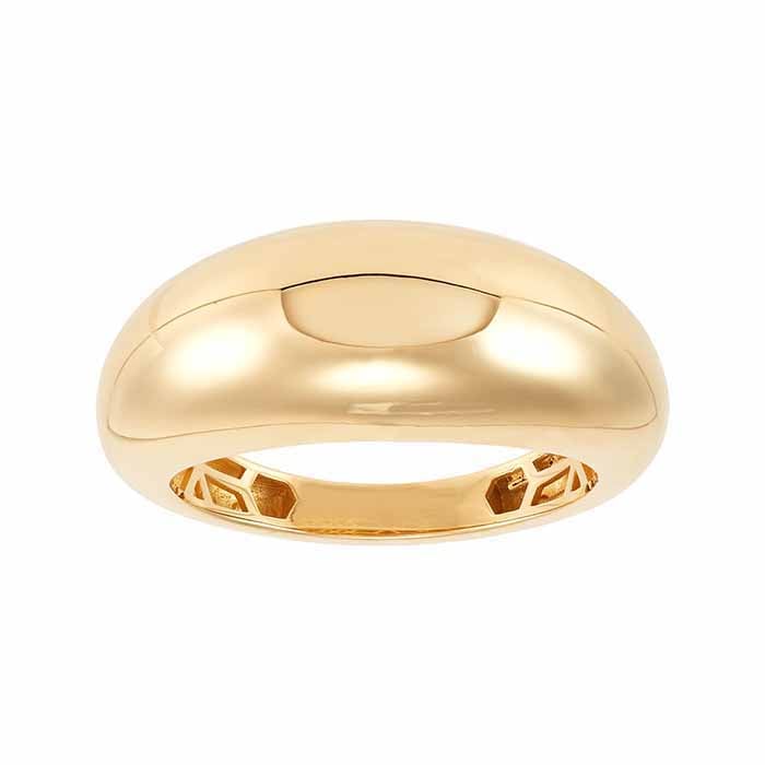 14K Yellow Gold Dome Ring