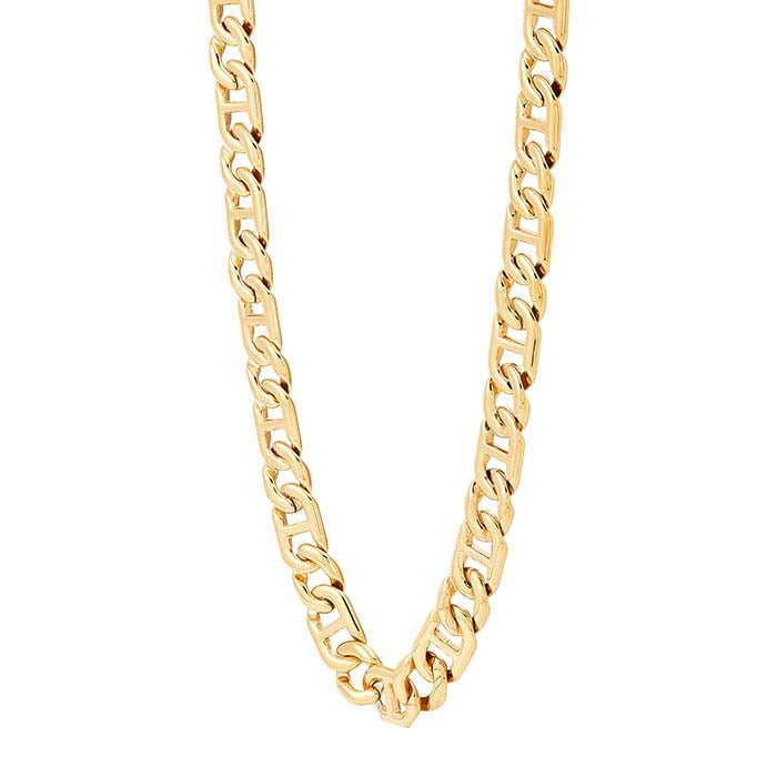 Gold-Plated Stainless Steel 11mm Mariner Chain