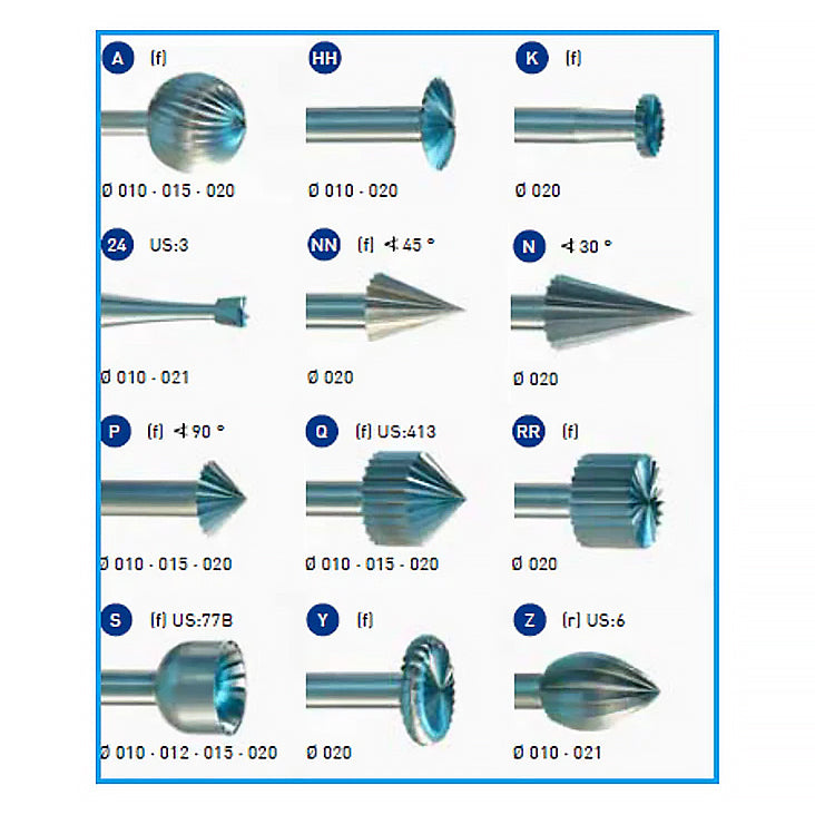 LYNX Sylinder Firkantet Enkeltskjært Bor, 1.4mm