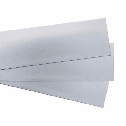 Sterling Silver 3" Sheet, Dead-Soft, Brushed Finish