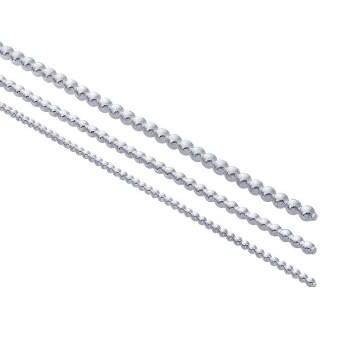 Sterling Silver Full-Bead Wire, Dead-Soft