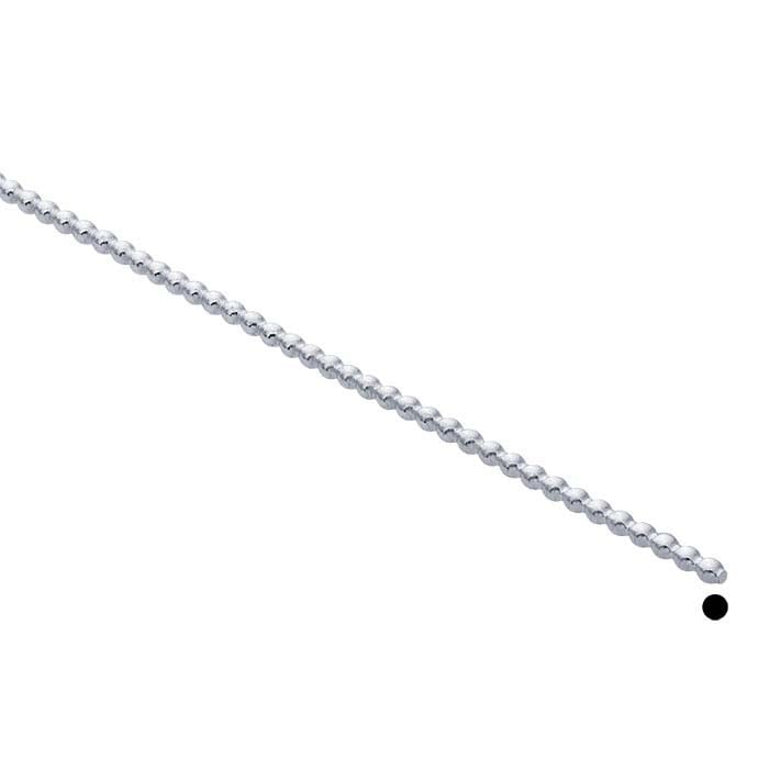 Sterling Silver Full-Bead Wire, Dead-Soft