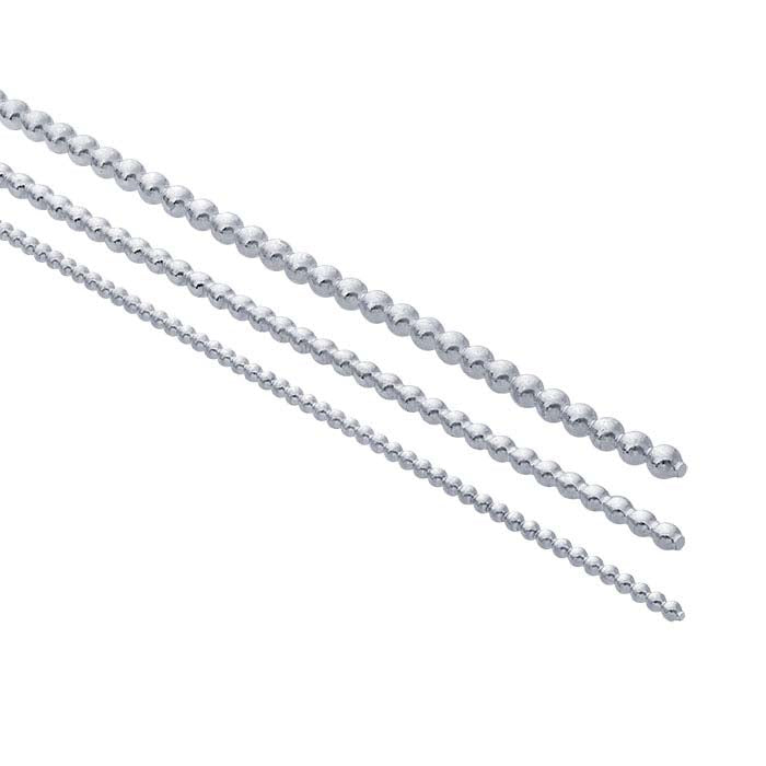 Sterling Silver Full-Bead Wire, Dead-Soft