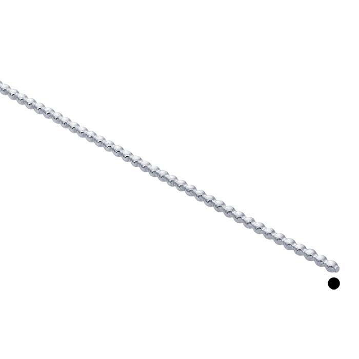 Sterling Silver Full-Bead Wire, Dead-Soft