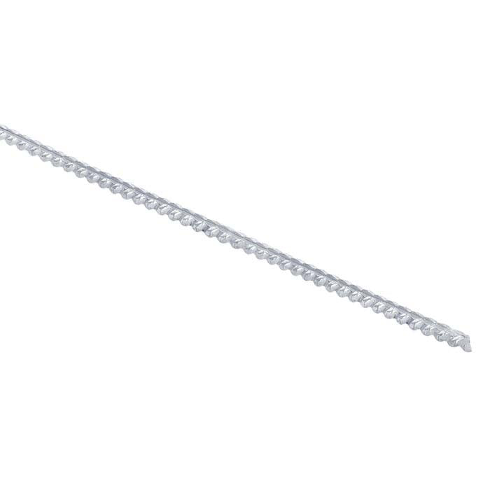 Sterling Silver Slotted Twist-Pattern Wire, Dead-Soft