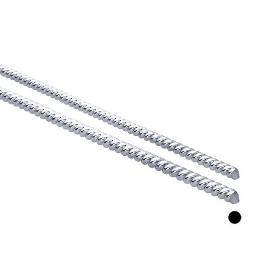 Sterling Silver Round Twist-Pattern Wires, 1/2-Hard