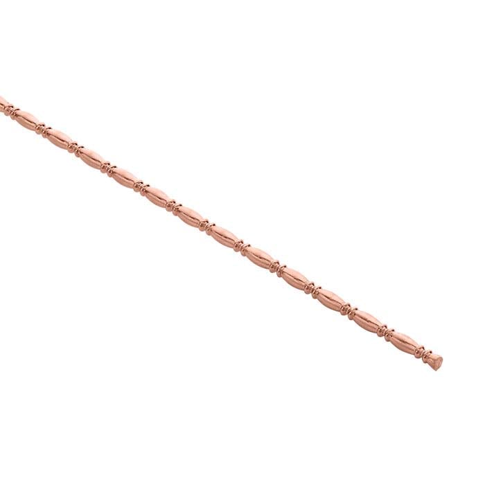 14/20 Rose Gold-Filled Camilla Full-Bead Wire, Dead-Soft