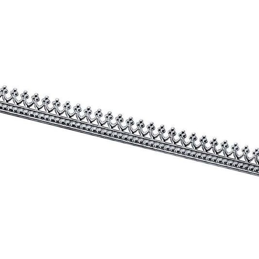 Sterling Silver "Crown" Gallery Wire, Hard (as rolled