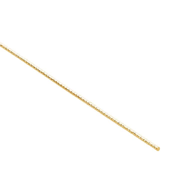 14K Yellow Gold Pattern #5 Sparkle Wire, 1/4-Hard