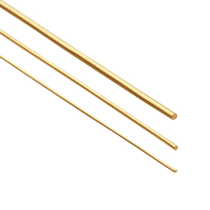 14/20 Yellow Gold-Filled Solder-Filled Round Wire, 1.02mm, Dead-Soft