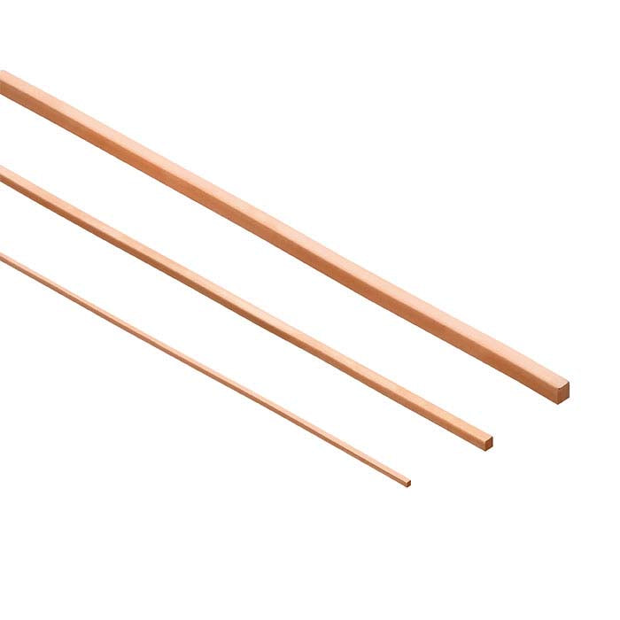 14/20 Rose Gold-Filled Square Wire, 1/2-Hard