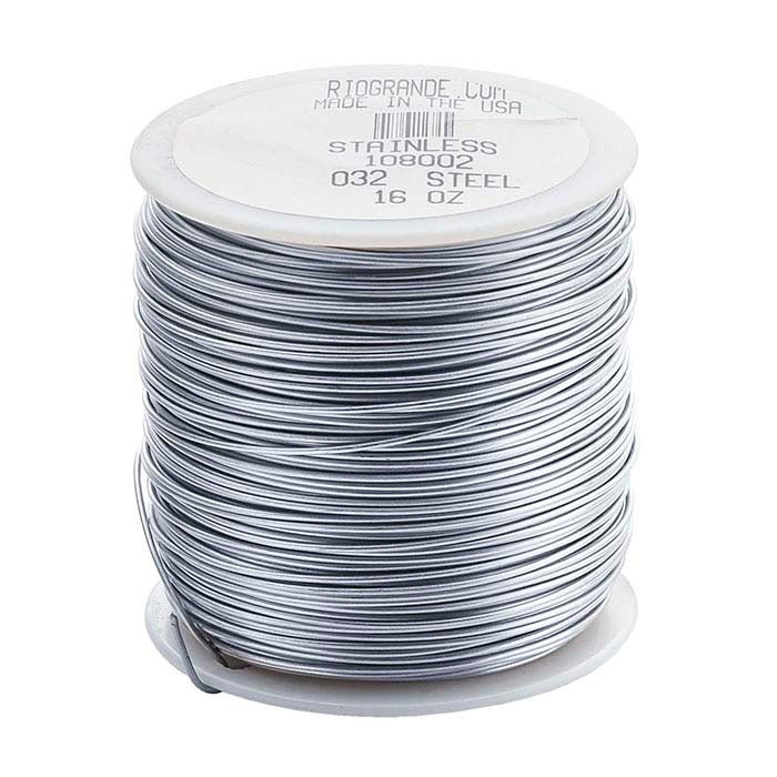 Stainless Steel Round Wire, 1-Lb. Spool, Dead-Soft