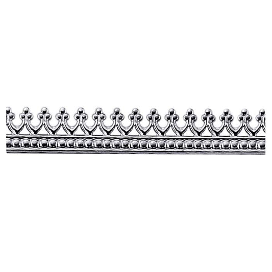 Argentium® Silver "Crown" Gallery Wire, Hard (as rolled