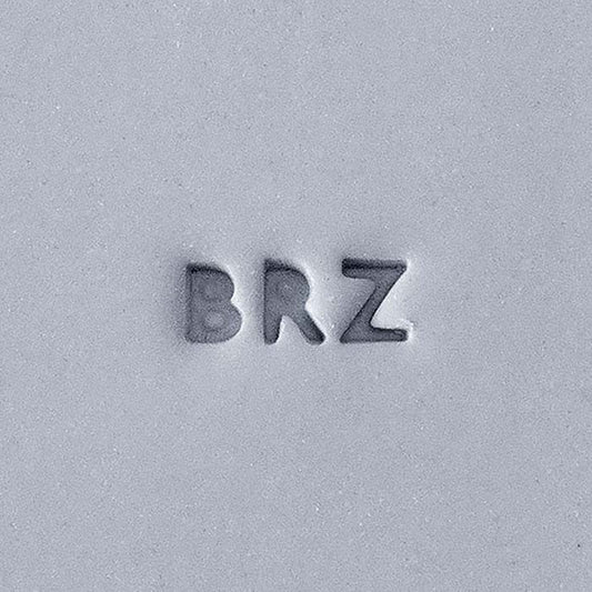 Cool Tools Metal Clay Marking Stamp, "BRZ," 2mm Character