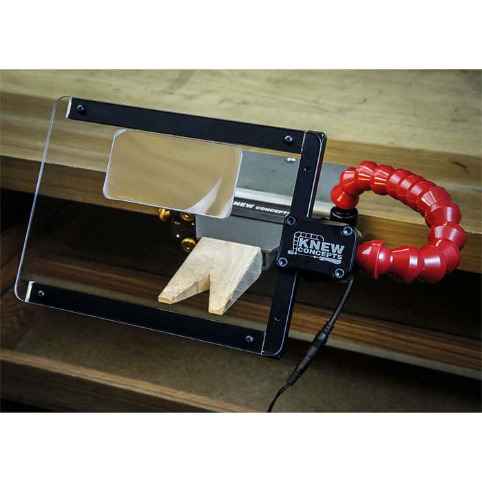 Knew Concepts Flex-Mount LED Face Shield with Magnifier Lens