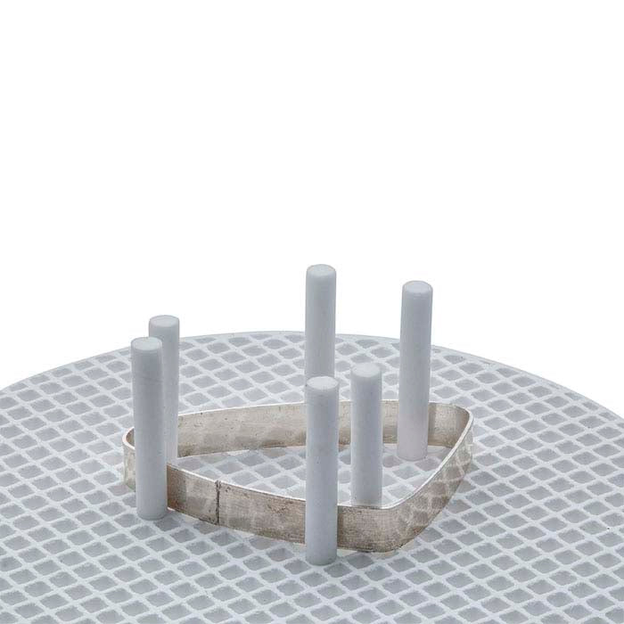 Ceramic 76.2mm Honeycomb Large-Hole Soldering Board with Pins