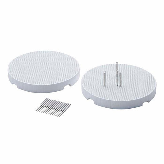 Ceramic 76.2mm Honeycomb Small-Hole Soldering Board with Pins
