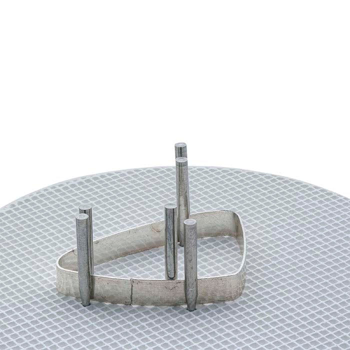 Ceramic 76.2mm Honeycomb Small-Hole Soldering Board with Pins